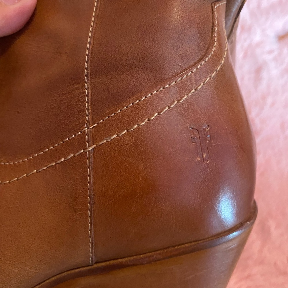 Frye Brown Leather Western Boots - Picture 8 of 10